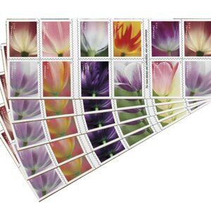Tulip Blossoms USPS Forever Postage Stamp 50 Books of 20 US 1000